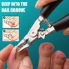 Stainless Steel Modern Concave Edge Toenail Clippers - Sharp, Curved Blade For Thick Nails, Ingrown Nail Precision Trimming