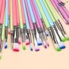 6pcs Artist Paint Brush Set with Pointed and Flat Tips Professional Nylon Hair for Watercolor Acrylic Oil Painting Canvas Art