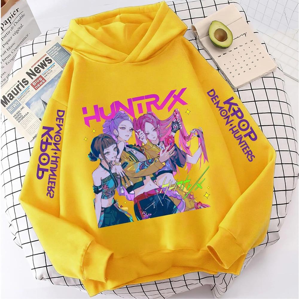 Mote Casual Hettegensere K-Pop Demon Hunters Genser Barneantrekk Gave KPop Demon Hunters Hettegensere Baby Jente Gutt Klær