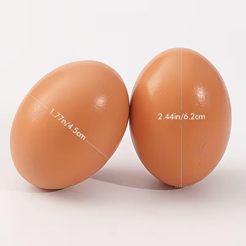 3pcs Wooden Fake Eggs for Hens – Heavy, Durable Nesting to Establish Fixed Laying Area, Coop
