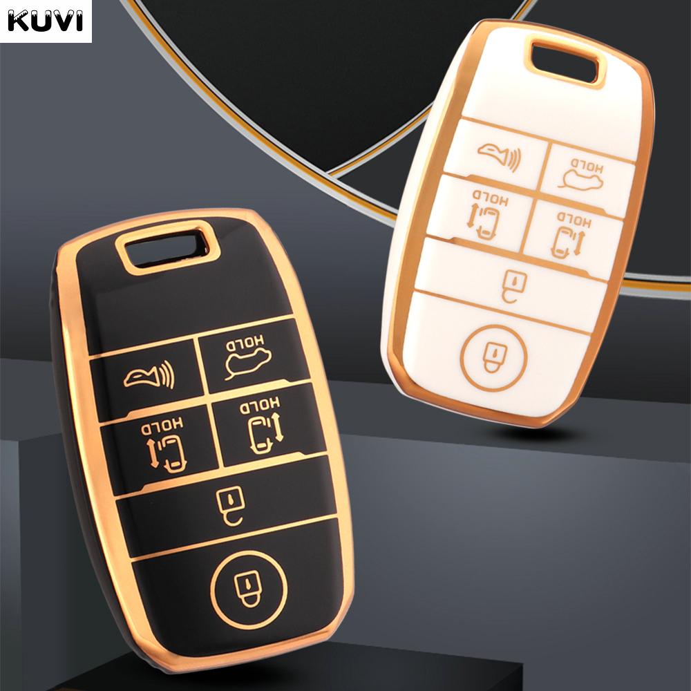 6 Buttons Tpu Car Remote Key Case Cover Fob For Kia New Sedona Grand Carnival Snugly Sorento L580 Kia Doule Carnival Accessories