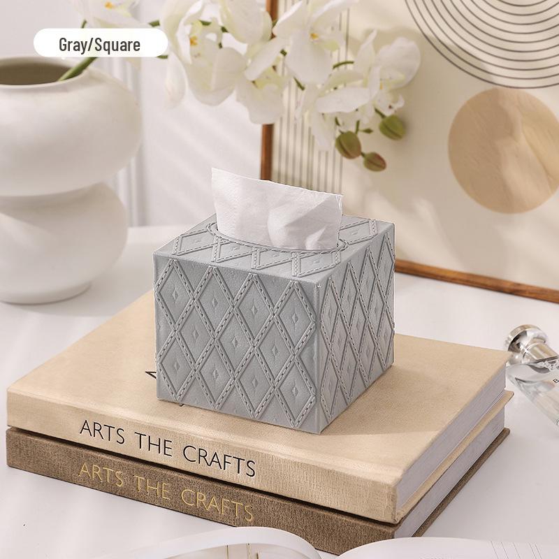 Luxury High-Capacity Tissue Storage Box for Home Use