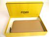 Authentic FENDI Peekaboo Beige Leather Zip Around Long Wallet #a899  Refurbished