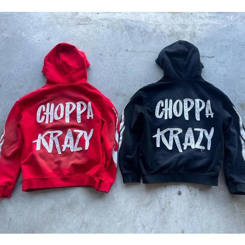 Vintage High Street Personalisierter Buchstabendruck Herren Hoodie Y2K Harajuku Gothic Punk Herren und Damen Sportbekleidung Streetwear