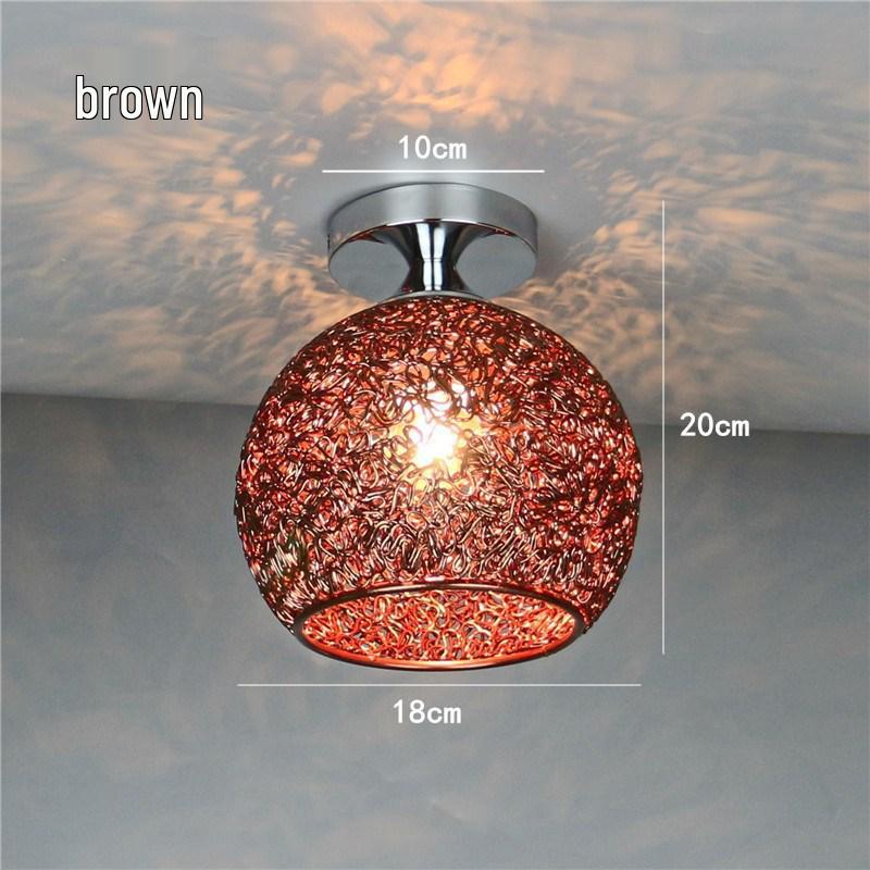 Colorful Nordic LED Ceiling Light for Bedroom, Balcony, or Aisle