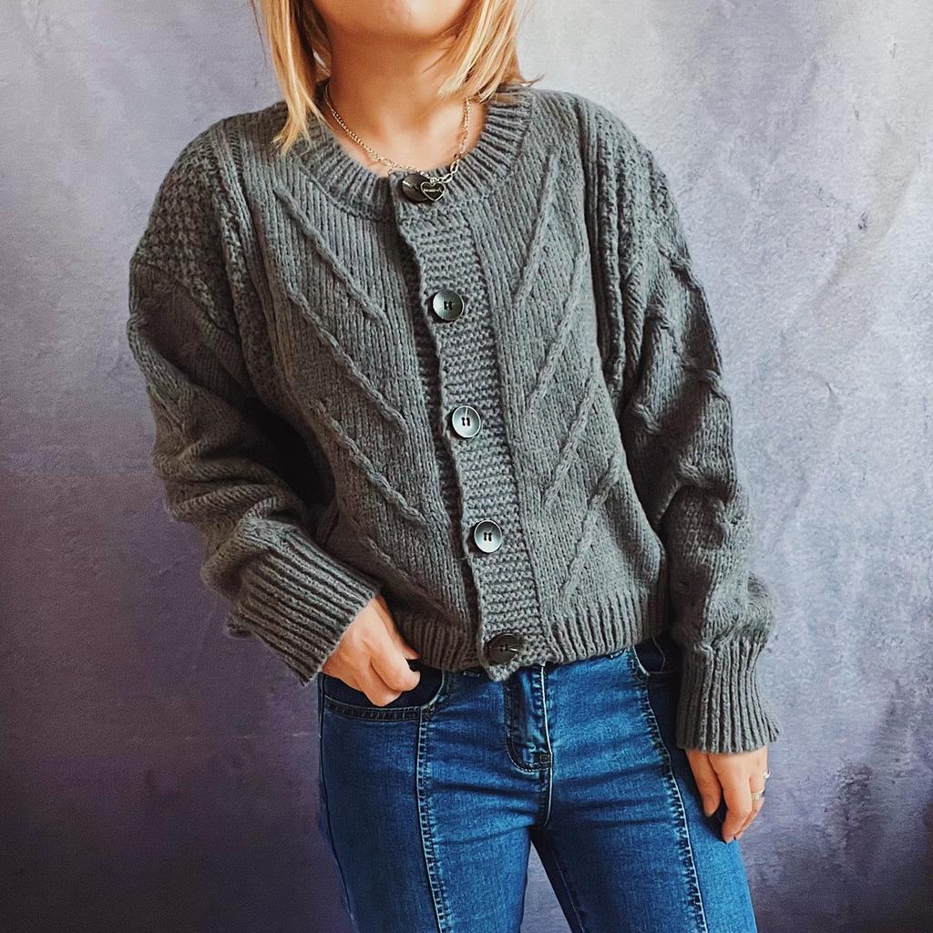 Fashion Women  And Winter Printing Knitted Long Sleeve Pullover Sweater Casual Sweater