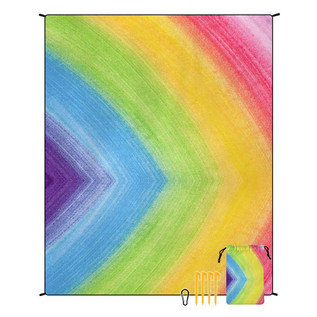 Bohemian Beach Mat Moisture-proof Mat Outdoor Seat Cushion Picnic Mat Customized Tent Camping Floor Mat 180 * 220CM 550g