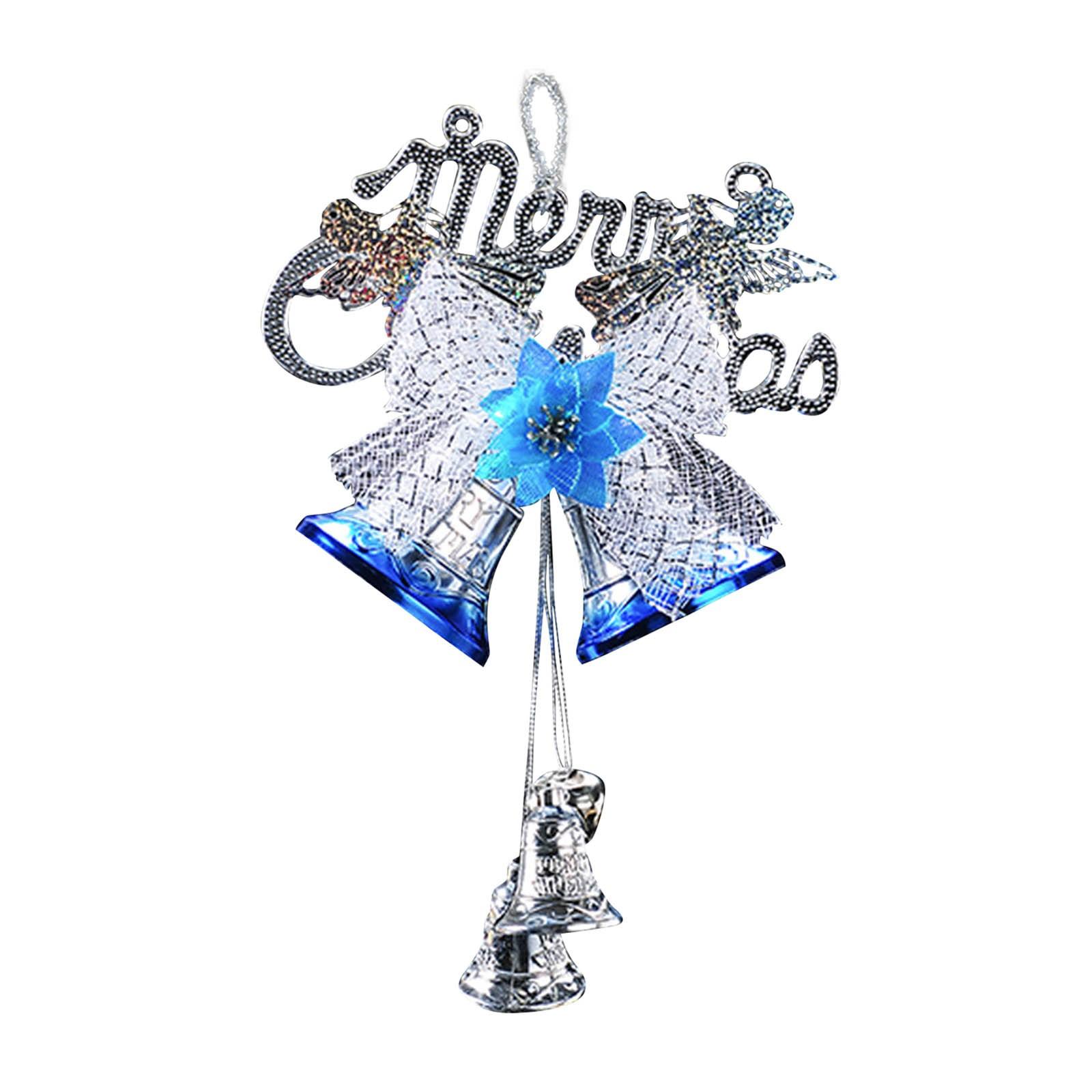 

Рождественское украшение дома Рождественский колокольчик для украшения елки Украшение стены One Size синий