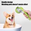 Dog Bath Brush 2-in-1 Dog Wash Scrubber with Soap And Shampoo Dispenser Pet Grooming Massage Brush for Long Short Haired Dogs Cats