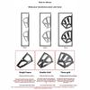 2Pcs Hardware Furniture Hinge 1/2/3 Layer Shoes Drawer Cabinet Hinge Rack Stainless Steel Foldable Shelf Accessories