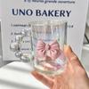Creative Glass Cup Multi-Color Bubble Luxury Straw Cup Household Handgrip Home Office Drink Water Juice Cup with Handle Mug