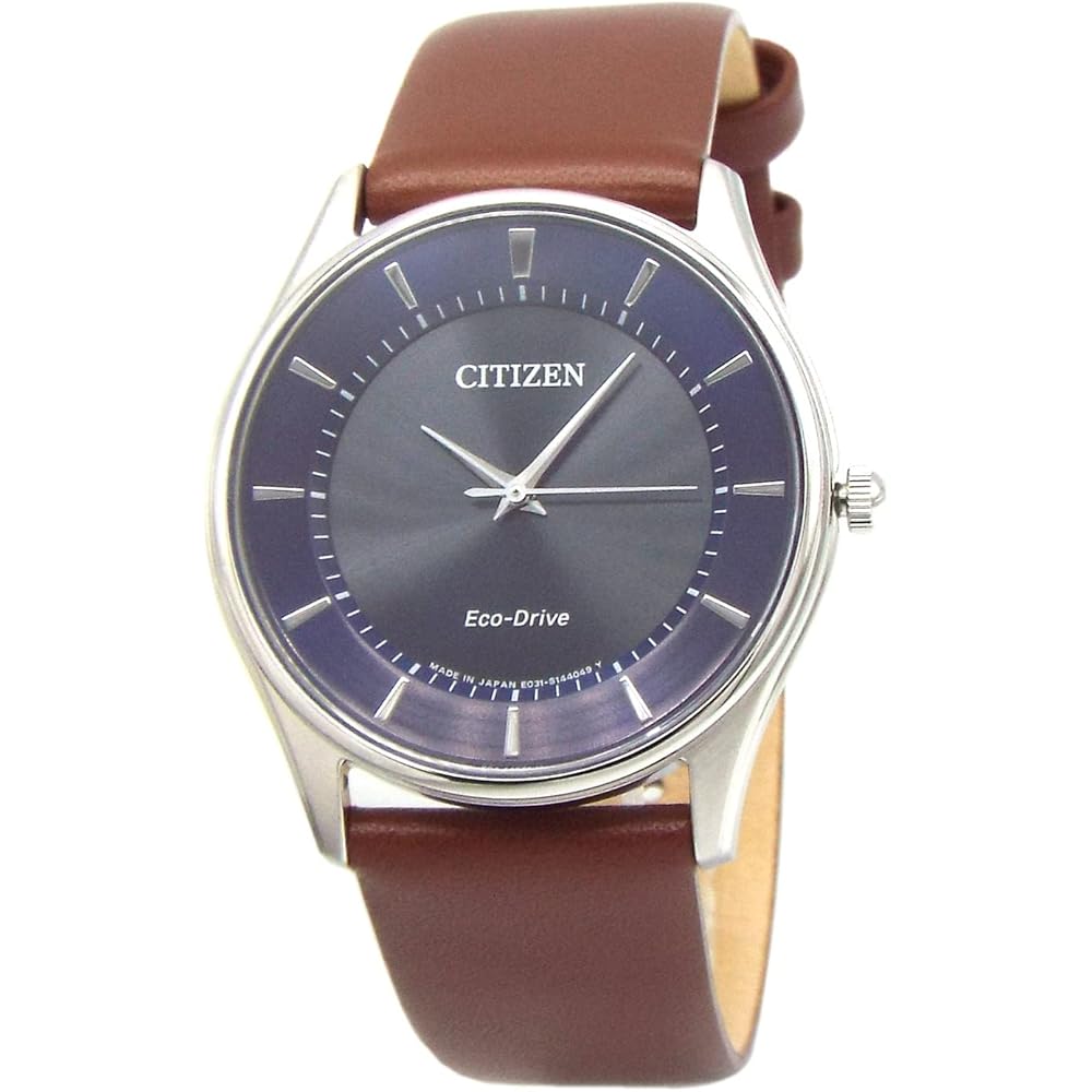 

Citizen Eco-Drive Men s Slim Solar Watch with Leather Strap and Extra Band BJ6480-51L/LBR