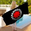 Red Hot Chili P-Peppers Band Bath Towel Microfiber Soft Water Absorbing Breathable For Girl Kids Decorative Cartoon Beach Towel