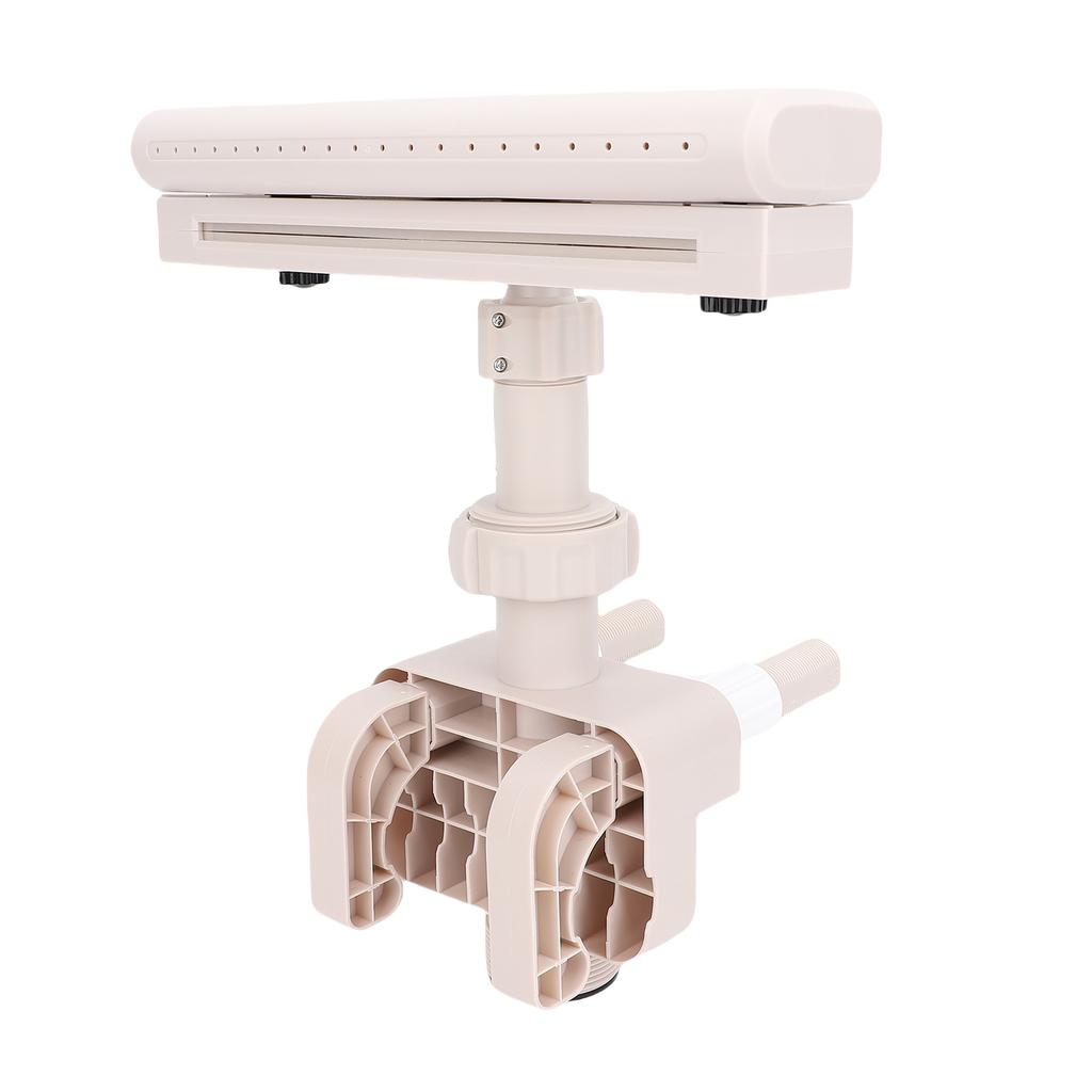 Above Ground Pool Fountain with LED Lights 360 Degree Pool Waterfall Fountain for Outdoor Decor Relaxation