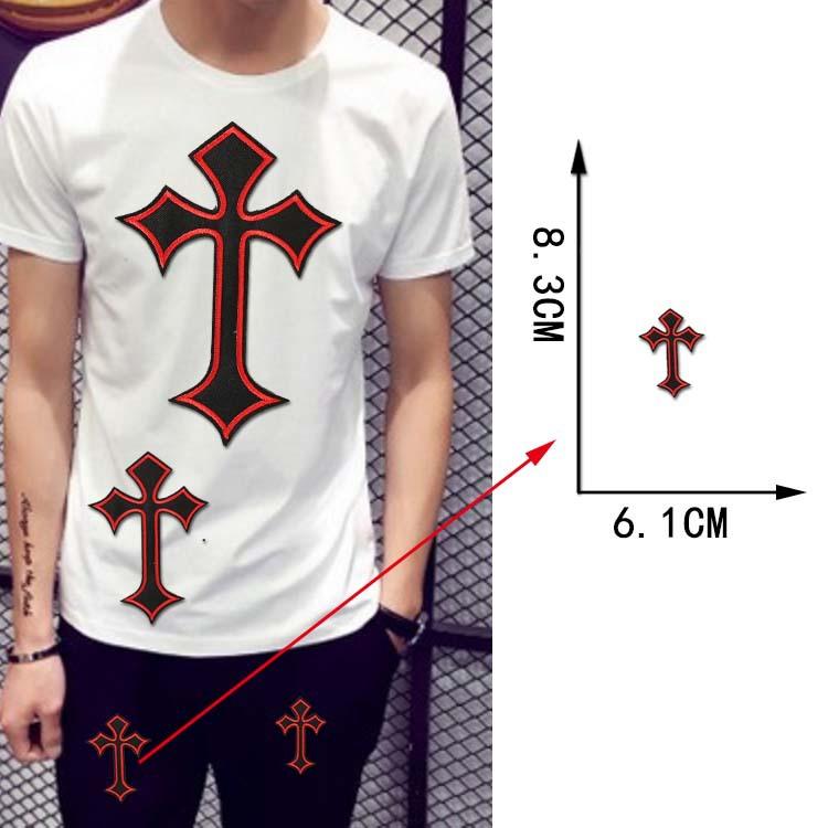 According To Embroidery Embroidery Cloth Sticker Computer Embroidery Chapter Bible Colored Cross Clothing Accessories Clothes Decorative Patch Cloth