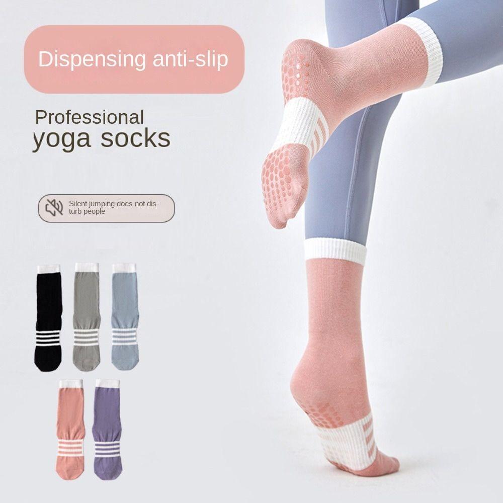 

Мягкие хлопковые носки для йоги, нескользящие носки для тренировок, гимнастические носки, носки для пилатеса, фитнес