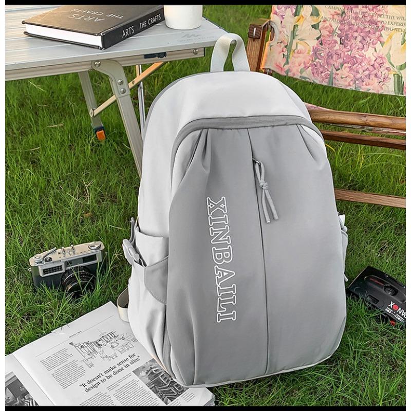 School bag new high value fresh contrasting splicing backpack couple lightweight mountaineering large capacity backpack