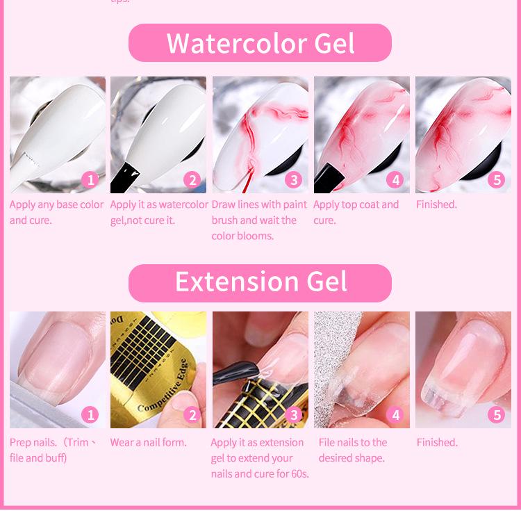 BORN PRETTY 6-in-1 Nail Gel: Base, Top Coat & Adhesive