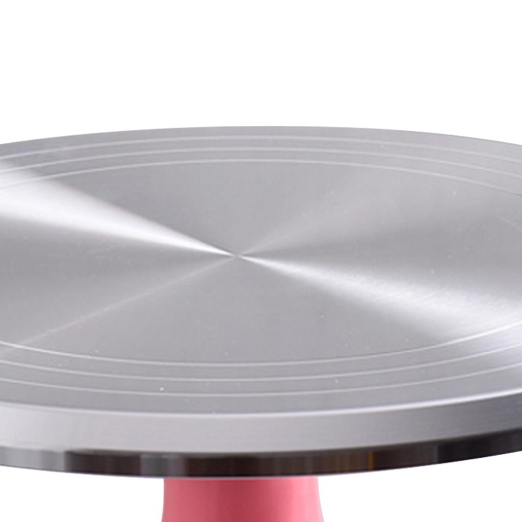 10 Inch Revolving Cake Decorating Stand Professional Aluminum Alloy Cake Turntable for Home Cake Decorating Supplies