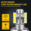 1Pcs  H4 LED 9003 HS1 P43T LED Motorcycle Headlight H4 Hi/low Bulb Motor Headlamp for BMW Yamaha Ktm Exc Harley Touring Suzuki