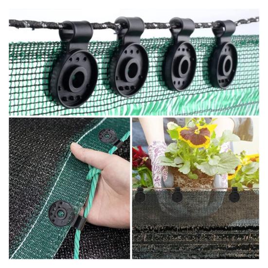 Yousheng Shade Cloth Fixing Clips Heavy Duty Shade Cloth Lock Grip Gardening Sun Shade Netting Clamp Grip for Greenhouse Awning Tarp