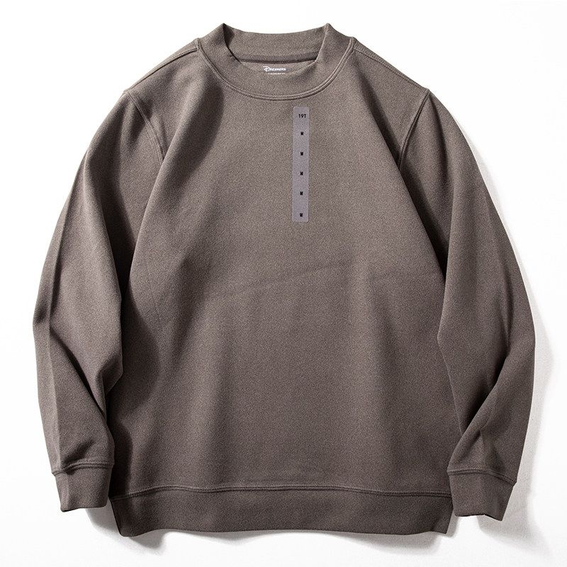 Men's Tops, New Autumn and Winter Solid Color Basic Versatile Loose Long-Sleeved Skin-Friendly Warm Double-Sided Velvet Base Shirt