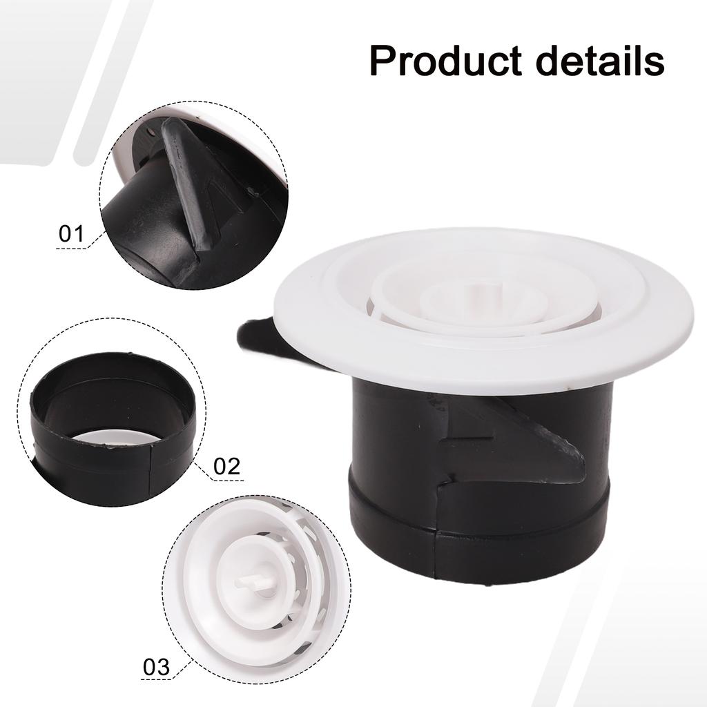 Wall Mounted ABS Vent Cover with Adjustable Ventilation Grille for Effective Air Control in Bathrooms and Kitchen Areas