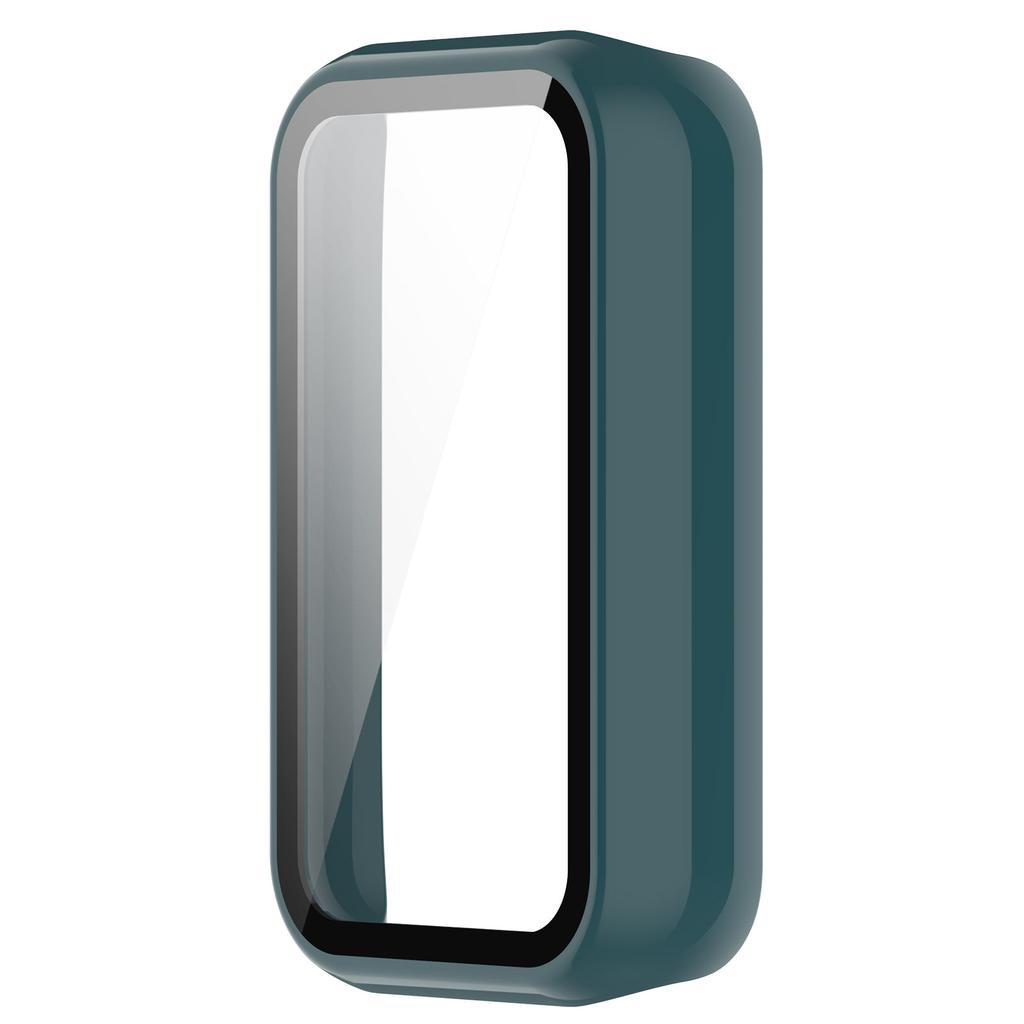 2in1 Glas Displayschutzhülle für Huami Amazfit band 7 Smart Vollschutzhülle Bumper Abdeckung Schale Hartglasfolie Harte Kante