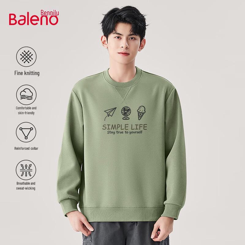 Baleno Men's JPB Simple Summer Print Crewneck Sweatshirt