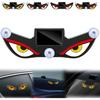 Solar Demon Eye LED Car Window Light, No Drill Led Eyes for Car Windshield, USB-C Powered Devil Eyes Warning Light for Cars Rear Window, Dynamic Rear