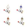 New Astronaut Crystal Pendant Necklace - Niche Cartoon Design, DIY Drop Oil Jewelry Accessories