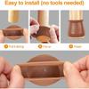 Silicone Chair Leg Caps 16/24/32pcs Table Foot Dust Covers Round/Square Furniture Leveling Legs Cups Home Floor Protector