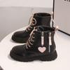Girls' Martin Boots Winter Korean Version British Style Children's Short Boots, Big Children's Little Girls' Baby Boots