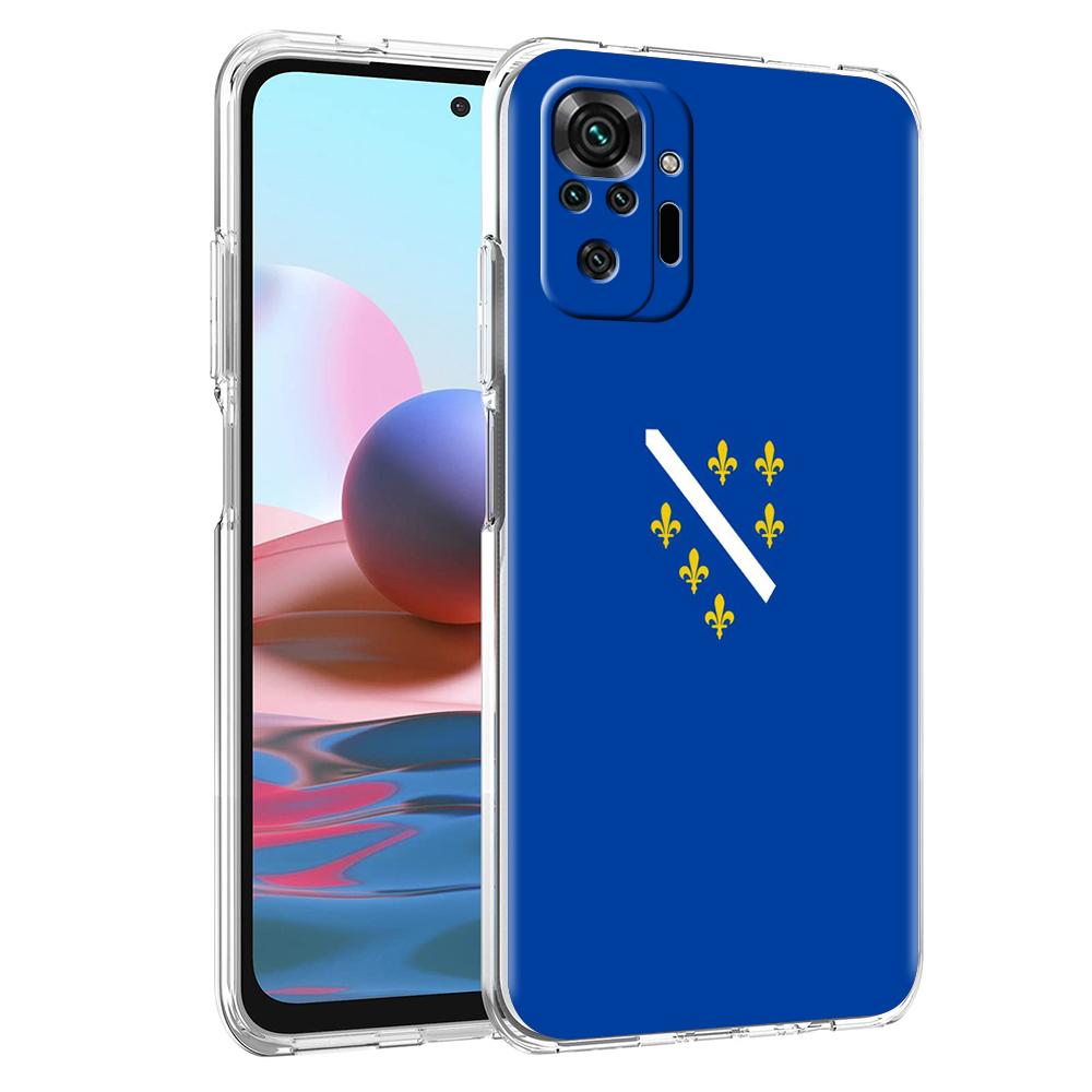 Transparent Phone Case for Redmi 13C 12C 10C Note 13 12 11 11T K40 Plus Pro 5G Soft TPU Shell Bosnia And Herzegovina Passport