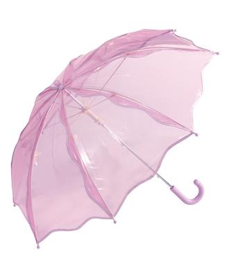 Wellenförmig Pink für Eltern und Klarer Regenschirm für Einfach mit Namen Perfekt für Mädchen und Perfekt für die Schule und Grundschule und Schlichtes Design Wpc.