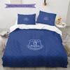 Everton F.C Pattern Bedding Quilt Set  Home Decoration  Gift (1 * duvet cover + 2 * pillowcase  without core)
