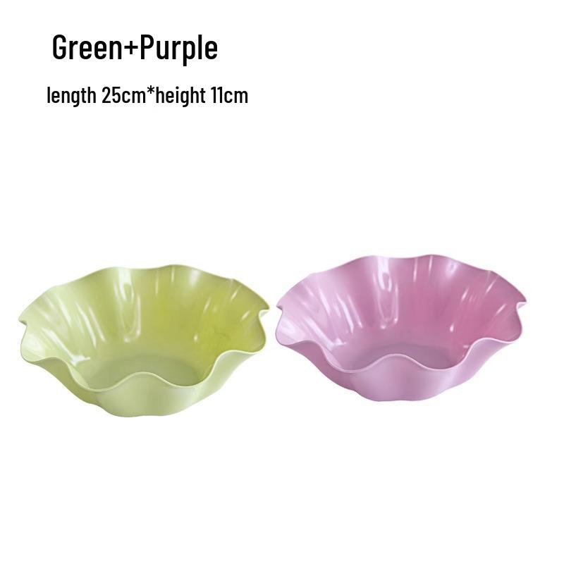 European Style Fruit & Snack Plate for Living Room or Office - Small, Plastic Design
