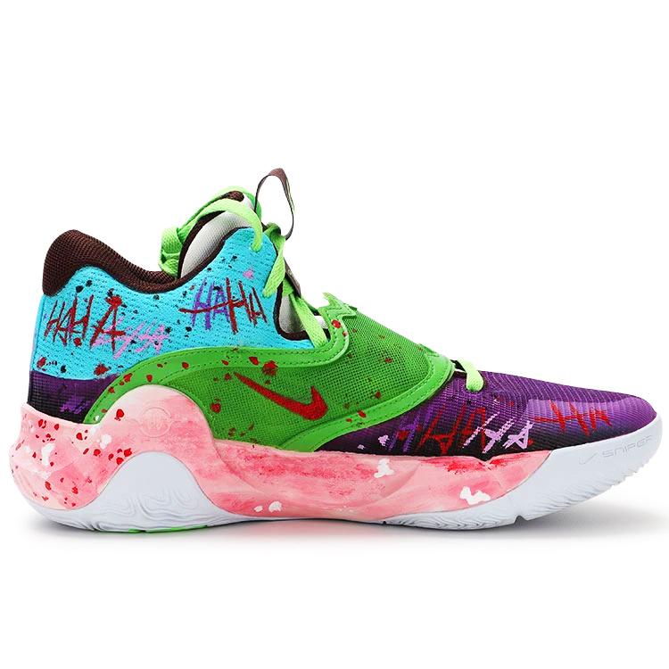 Nike KD Trey 5 X EP Mesh Breathable Low top Basketball Shoes Men's Blue Green Purple DJ7554-014(Team130-VAM)