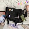 Süße Tasche, Kawaii Schulrucksack, Messenger Bag, Anime Crossbody Bag, Tote Schultertasche mit Anhänger