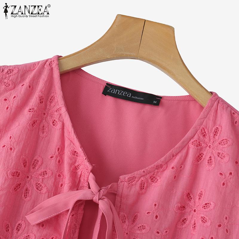 ZANZEA Dámské ležérní krajkové háčkované patchworkové šněrovací tílka bez rukávů