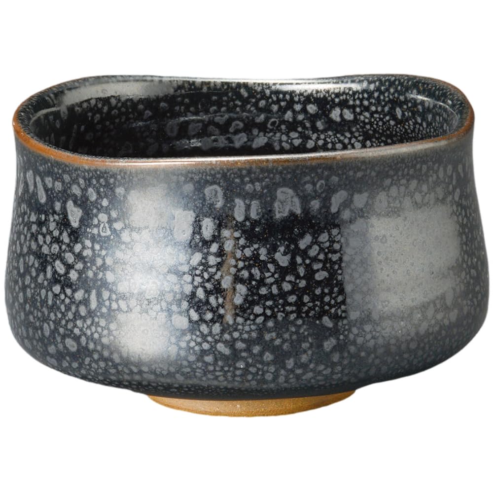 Matcha Yuteki Tenmoku Mino Made in Japan Ale-net Bowl, Cylinder, Ceramic, Ware,