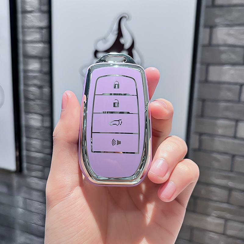 TPU Car Remote Key Case Cover Protect Shell Fob For Toyota CHR Hilux Fortuner Land Cruiser 200 Camry Corolla Crown RAV4 Highland