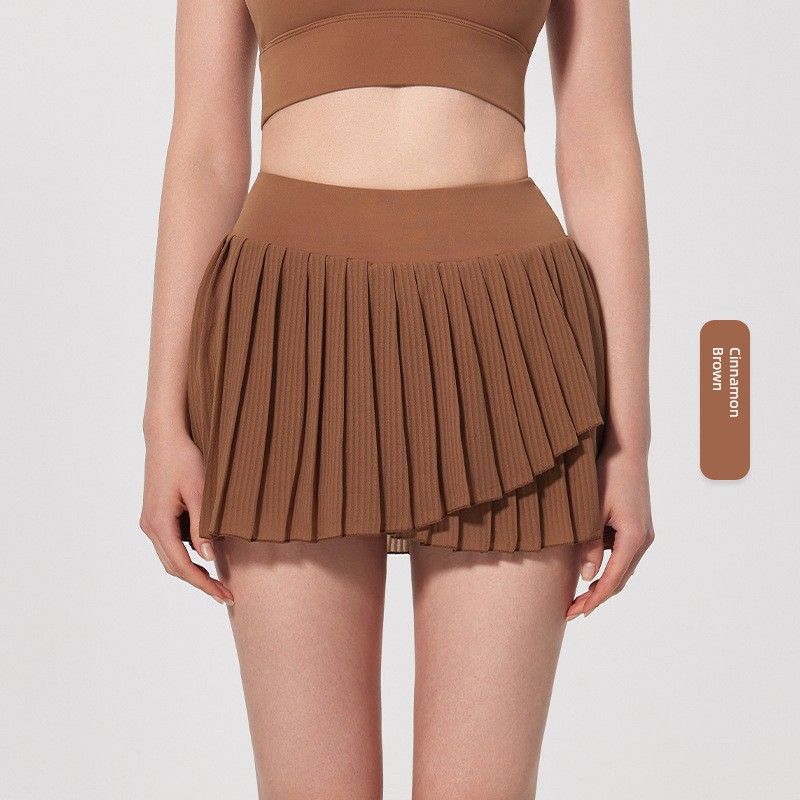 

Export Pleated Fitness Skirt Golf Running Yoga Cinnamon Brown M