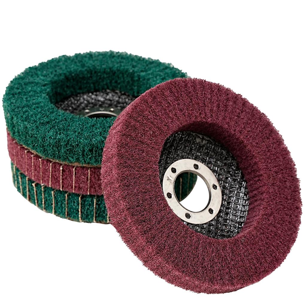 Non-Woven Flap Polishing Wheel Disc for Angle Grinder Metal Wood Rotating Grinding Wheel Home DIY Polishing Tool
