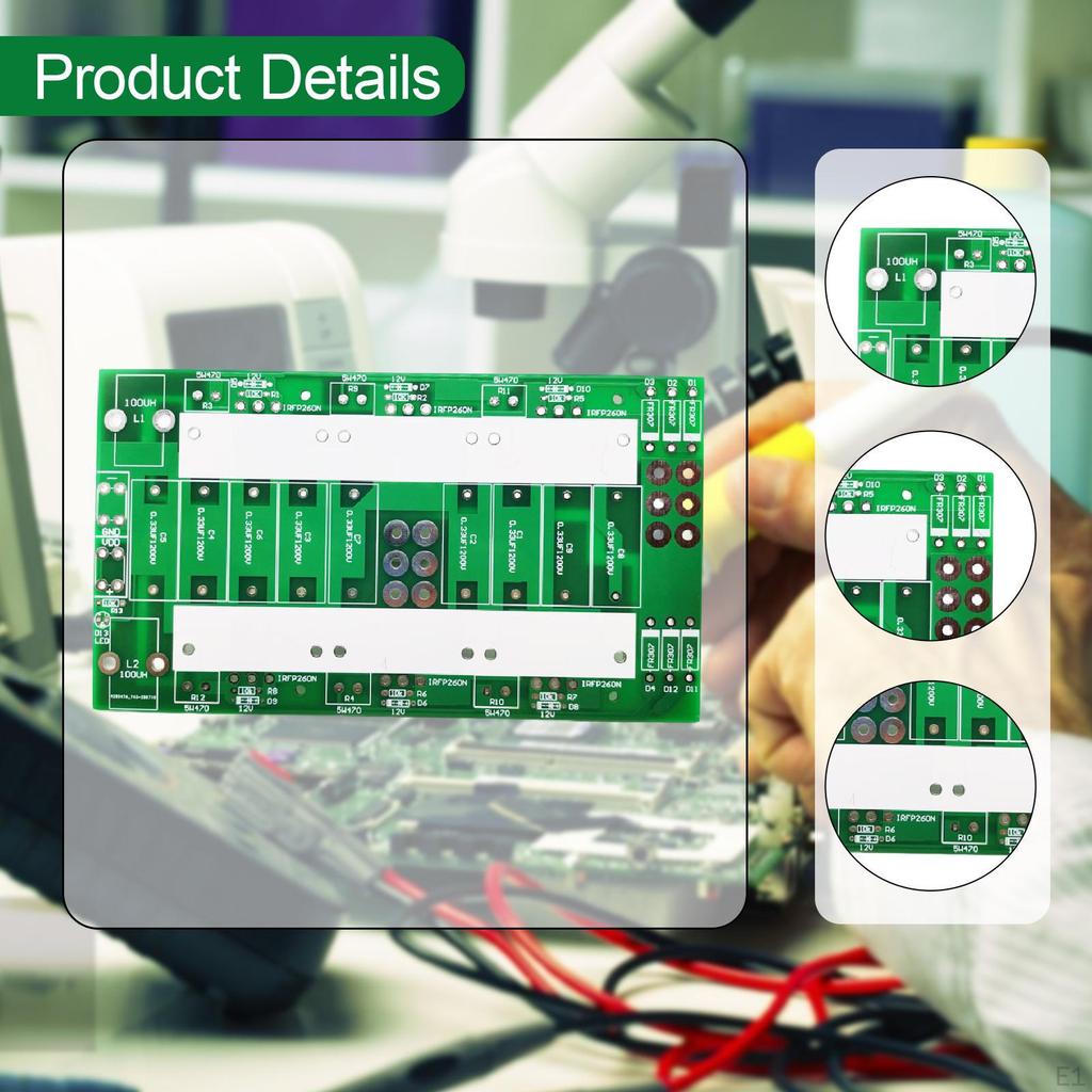 Quenching Induction Heater Module Board Powerful 6-power-tube Design Reliable DIY Metal Heating
