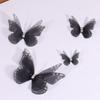 50Pcs Double Layer Butterfly Appliques Translucent Clothes Sewing Patch  Garment Design Materials