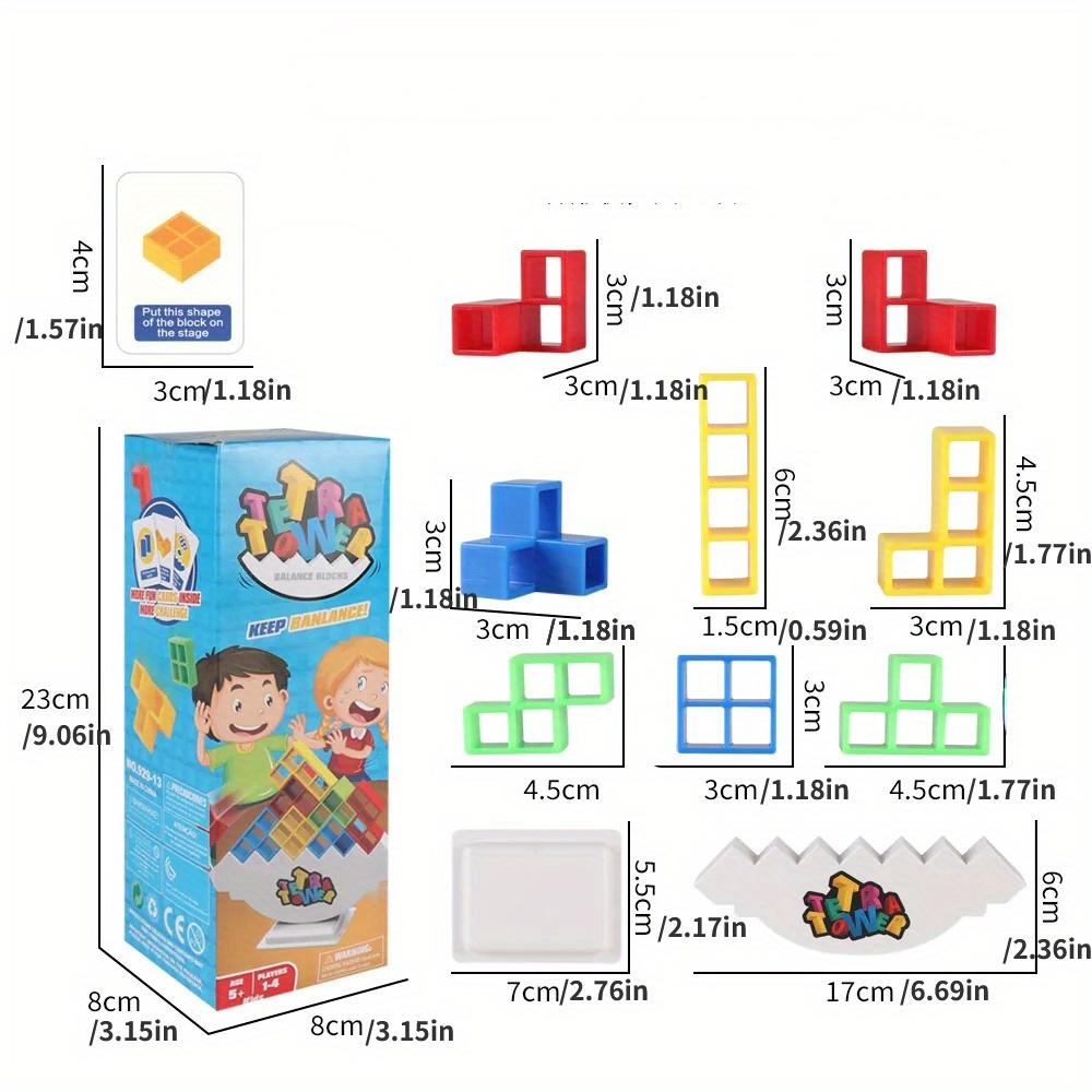 16/32/48 Pieces Fun Balance Stacking Jenga Table Games for Kids, Adults, Friends, Teams, Dorms, Family Game Nights and Parties, Christmas, Halloween