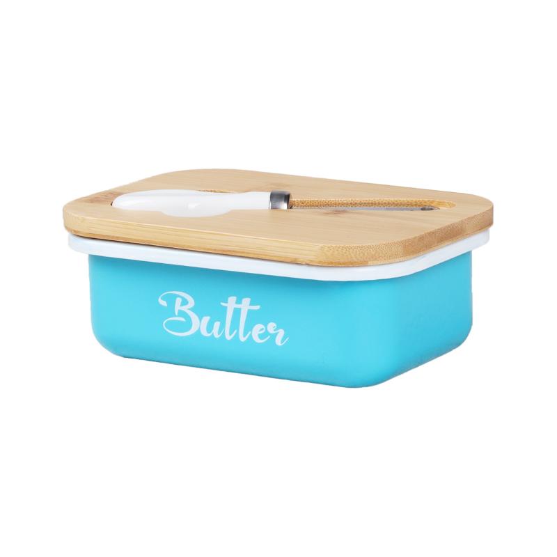 Sealed Western - Inspired Butter & Cheese Canister: Storage Box with Lid for Optimal Freshness