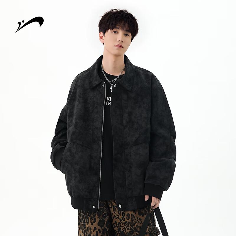 

Guirenniao Men s Retro Tie-Dye Work Jacket 5XL