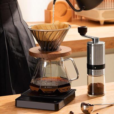 Zestaw filtrów do kawy parzonej ręcznie V60: Stożkowy kubek do ociekania i garnek do dzielenia się